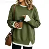 Moletom Amazon feminino com blocos de cor e mangas compridas, série com estoque de longo prazo, best-seller de outono/inverno, estilo casual para casais