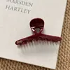 Grampo de Cabelo Vermelho de Ano Novo Meio Preso para Mulheres, Piranha de Cabelo de Alta Qualidade e Requintada para a Parte de Trás da Cabeça