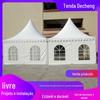 Prateleira de liga de alumínio tipo torre tenda estilo europeu display tenda de banquete de casamento de quatro cantos fábrica de tendas galpão dobrável publicidade externa