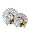 Louça de Porcelana Bone China Pratos Estilo Ocidental Mato Prato Raso 10 polegadas Prato Raso 8 polegadas Venda Direta da Fábrica Caixa de Presente Mesa Desenho Animado