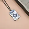 Plata de ley 999 amarillo dios de la riqueza nada marca plata colgante hombres retro auspicioso nacional estilo Xizang colgante sólido