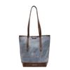 Bolso Simple de Gran Capacidad en Color Contraste para Mujer Otoño e Invierno 2024 Nueva Llegada Bolso de Hombro Sobaco de Alta Gama Estilo Occidental Bolso Bucket para Desplazamiento