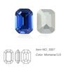 Dongzhou Crystal K9 de alta calidad con base puntiaguda, diamantes de cristal de anís estrellado largo plateados, joyas de diamantes, equipaje, accesorios decorativos de bricolaje al por mayor