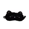 Comercio Exterior Transfronterizo Dibujos Animados Lindo Gato Negro Conejo Blanco Color Unicornio Felpa Antifaz Opaco Antifaz de Satén En Stock