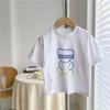 Camiseta de algodón de manga corta para niños, top estampado para niños, moda de verano para niños, estilo coreano, manga corta, tesoro para mujeres, nueva ropa para niños
