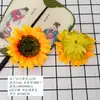 Novos Botões de Flores Artificiais em Vários Estilos, Adesivos de Parede para Casa, Decorações de Janela, Pequenos Enfeites, Cabeças de Flores Girassol Latino