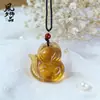 Cadena de Suéter de Cristal de Zorro Tricolor, Colgante de Cristal de Animal Colorido, Joyería de Collar Transfronteriza de Tiktok, Colgante de Zorro