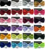 Traje Hombres de Negocios Nuevo Grupo de Padrinos de Boda corbata de moño mariposa plisado doble negro rojo azul verde amarillo morado color sólido corbata de olla
