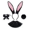 Amazon Transfronterizo Nueva Diadema con Orejas de Conejo de Pascua COS Disfraz de Halloween Orejas de Conejo Judy Conejo Oficial de Policía Disfraz