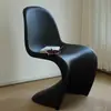 Silla Panton, silla de comedor moderna para el hogar, mesa y sillas de comedor minimalistas nórdicas para restaurante, silla de reunión de diseño moderno de alta gama para hotel