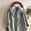 Mestre idade-reduzindo xale pétala feminino all-match japonês macio menina produto decorativo falso colarinho moda camisa colarinho