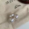 Brincos Versáteis de Zircônia Pérola Super Brilhantes Pequeno Estilo Fragrância High-End Exquisitos Temperamento Simples Design de Nicho Acessórios para Brincos
