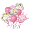 Globo de Papel de Aluminio Redondo en Forma de Corazón de 18 Pulgadas para el Día de la Madre Transfronterizo Decoración de Fiesta del Día de la Madre Fiesta de Cumpleaños