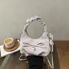 Bolsa de Mão Feminina Plissada Fashion Estilo Coreano 2026 Nova Design de Nicho Bolsa de Ombro Bolsa Transversal Fashion