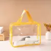 Bolsa de maquiagem portátil leve para viagem armazenamento zíper divisória viagem de negócios portátil