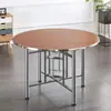 Mesa Redonda Dobrável 1,0m Grande Mesa de Jantar Dobrável Conversível para 15 Pessoas com Tampo Redondo Grande de 1m Pequena Mesa de Jantar Redonda