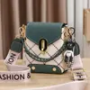 Mini Bolsa Quadrada Pequena Estampada Outono e Inverno Nova 2025 Bolsa Feminina Exquisite Bolsa para Celular Moda Casual Transversal Ombro Único Simples