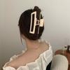 Pinza para el pelo cuadrada esmerilada elegante de estilo coreano, pinza para el pelo en la parte trasera, pinza para el pelo grande, pinza para el pelo sencilla, pinza para el pelo, tocado