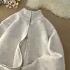 Suéter cardigan com gola alta para homens e casais, cor sólida, simples, estilo old money, outono e inverno, atacado de fábrica transfronteiriço