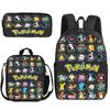 Mochila de Pokémon Pikachu de poliéster, cómoda y versátil, ideal para estudiantes y niños.