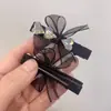 Accesorios Avanzados para el Cabello Pasador de Pedrería Parte Trasera de la Cabeza Pasador de una Palabra Pinza de Pato Flequillo Lateral Pinza de Lazo Pasador de Cinta