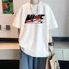 2026 Verão Novo Manga Curta Masculina Camiseta Pesada Tendência Solta Estilo Americano Top Masculino Comércio Exterior