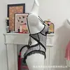 Domiela Lencería Sexy Encaje Bodysuit Transparente Puro Deseo Pijama Sin Quitarse Pecho Pequeño Set Qqny