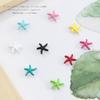 Celebridad de internet nuevo estilo joyería para uñas estilo japonés aleación de lujo ligero pintura en spray estrella de mar tridimensional pintura en spray de color joyería para uñas