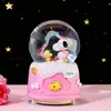 Bola de Nieve Automática Bola de Cristal Decoración del Hogar Carrusel Caja de Música, Exquisita Caja de Música como Regalo de Cumpleaños para Niños