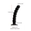 Fábrica Qianbaiqu Ventosa Anal de Perla de Silicona Punto G Perla Trasera Usable Productos para Adultos Perlas Sexy