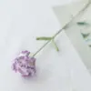 Tulipa Rosa Gradiente Flores Artificiais Crochê de Lã Buquê Girassol Dia das Mães Dia dos Namorados Flores Artificiais Crochetadas