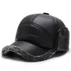 Sombreros para Hombres de Mediana Edad y Mayores, Sombreros Cálidos de Algodón para Otoño e Invierno para Papás y Personas Mayores, Gorras Casuales Tipo "Dad Hat", Gorras de Pico de Pato para Protección de Orejas y a Prueba de Frío en Invierno