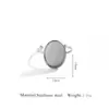 Aros Semiacabados Transfronterizos Europeos y Americanos, Aros de Acero Inoxidable de Forma Irregular, Joyería DIY Joyería Hecha a Mano al por Mayor