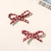 Estilo Coreano Retrô Tecido Floral Xadrez Laço DIY Versátil Clipe Lateral Acessórios de Cabelo Sapatos Chapéus Bolsas Acessórios de Vestuário
