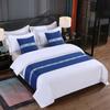 Fita de Linho Sintético Toalha de Pé de Cama Roupa de Cama Combinando para Hotel Estilo Chinês Almofada de Pé de Cama Capa de Almofada