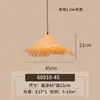 Lustre de bambu trançado do Sudeste Asiático, simples e rústico, adequado para sala de jantar, sala de estar, quarto criativo estilo japonês, corredor, luminária artesanal estilo chinês novo