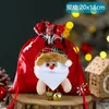 Decoración navideña bolsa de regalo bolsa de dulces bolsa de manzana para niños tienda actividad de jardín de infantes ambiente de Nochebuena disposición