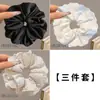 Goma para el pelo tipo scrunchie de encaje con lunares estilo coreano para mujer 2026 Nuevo Modelo de Alta Gama Lazo grande para el pelo Flor de pelo suave Cuerda para el pelo Accesorio para el cabello