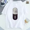 Estación independiente de eBay Camiseta de manga corta creativa de astronauta y planeta para mujer europea y americana, para hombre y mujer, cuello redondo