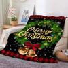 Manta de Cuadros Explosiones Transfronterizas Regalo Manta de Papá Noel para las Fiestas de Año Nuevo Manta de Impresión Digital Manta de Comercio Exterior
