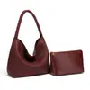 2026 Estilo Coreano Grande Capacidade Bolsa de Ombro Único Axila Feminina Sensação de Alto Padrão Bolsa Tote Mãe-Filho Estilo Preguiçoso Bolsa de Mão Tecida Tendência