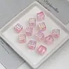 Dingyi Quadrado Transparente Lua Fria Galvanizado Contas Coloridas Furo Reto Contas Soltas Artesanal DIY Acessórios para Joias Materiais Atacado
