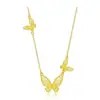 Loja de ouro com pingente de flor oca borboleta fada colar corrente tudo-em-um feminino presente de luxo leve doce moda feminina joias requintadas