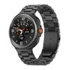 Adequado para Pulseira de Relógio Samsung Watch Ultra Aço Inoxidável de Três Contas 46mm Interface Curva Conector Integrado