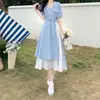 Vestido Tamanho Grande Roupas Femininas Cobertura da Barriga para Meninas Cheinhas Emagrecimento Elegante de Nicho de Alto Padrão Saia Longa