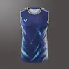 Novos Uniformes de Badminton para Homens e Mulheres, Uniformes de Treinamento de Manga Curta de Secagem Rápida Esportivos do Mesmo Modelo de Li Zijia, Uniformes de Competição de Tênis