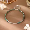 Pulseira Quadrada de Prata de Lei S999 Personalizada Criativa Prata Quebrada para Mulheres Versátil Retrô Fresca Nicho Geométrico Pulseira Dropshipping
