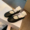 Nuevos Zapatos Mary Jane Planos de Verano Estilo Retro Suela Blanda Punta Redonda Corte Bajo Correa Fina para Mujer Zapatos Blancos de Verano