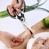 Fábrica de fornecimento direto panda tesoura aço inoxidável cozinha frango osso tesoura tesoura alimentos casa afiada multi-funcional tesoura grande
