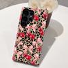 Funda Popular Transfronteriza con Estampado de Leopardo Adecuada para S23, Estilo Europeo y Americano Sexy Galaxy S25 Película Cubierta Protectora Dos en Uno